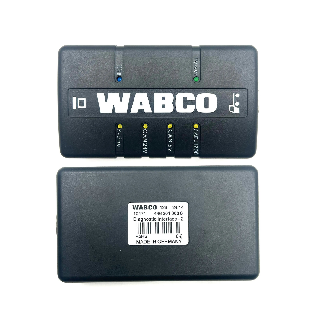 Interface WABCO DLA+ conector diagnóstico veículos pesados — ECM Tech Center