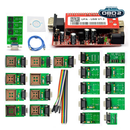 UPA USB v1.3 detalhe hardware adaptadores IC — ECM Tech Center