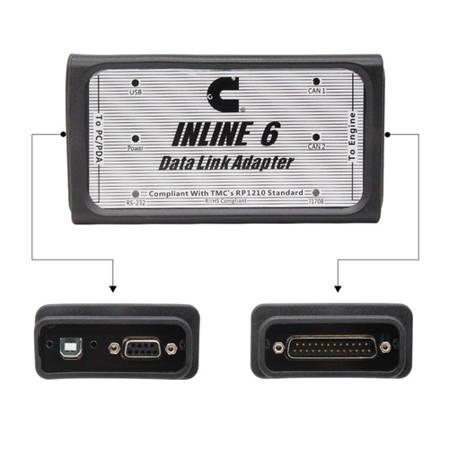 Interface de Diagnóstico Cummins Inline 6 | Ferramenta OEM para Motores Cummins
